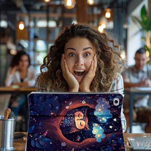 for Microsoft Surface Pro 11/10/9-13" 2024/2022 Tablet Case,Auto Wake/Sleep,Adjustable Stand Protective Cover - Cute Owl