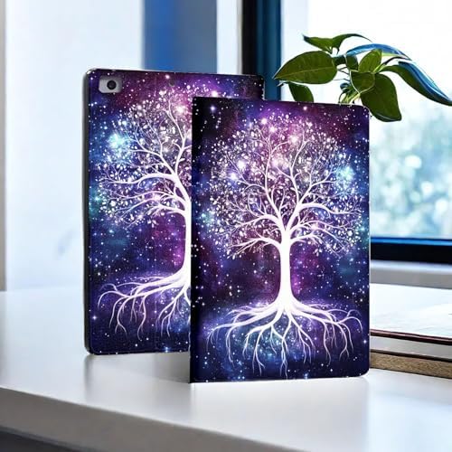 for Microsoft Surface Pro 8-13" 2021 Tablet Case,Auto Wake/Sleep,Adjustable Stand Protective Cover - Starry Sky Life Tree