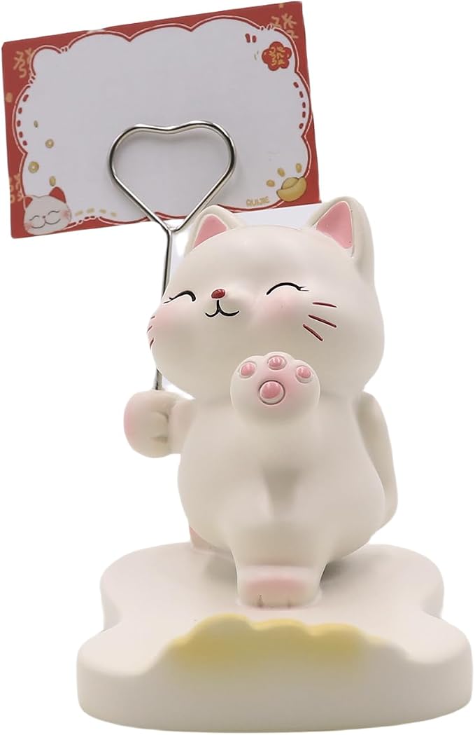 Cute Cat Phone Stand Cartoon Animal Pig Dog Phone Holder Desktop Phone Holder Stand Compatible with All Phones Cute Animal Desk Ornament