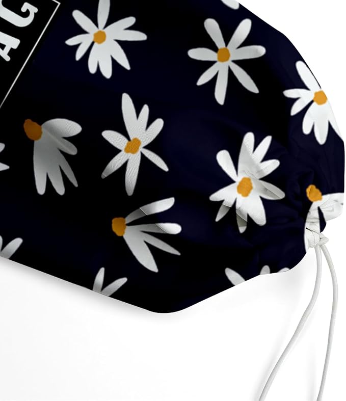Plastic Bag Holder,Reusable And Washable Country Style Grocery Bag organizer,For Home Kitchen Travelling Camping Decor, use 1 Pack,Daisy Pattern
