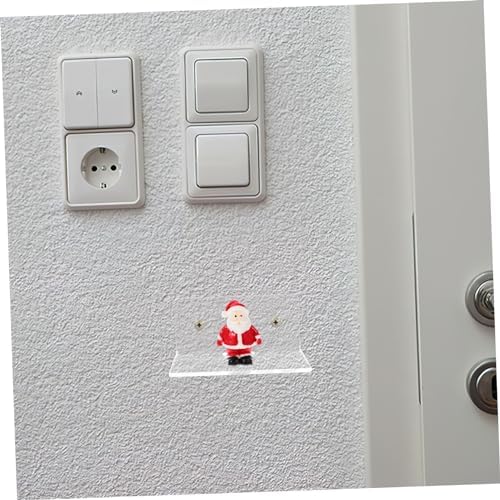 Happyyami Wall-Mounted Floating Shelf for Baby Monitor Small Storage Rack Security Camera Holder Sturdy Wall Shelf for Toys and Collectibles for Nursery and Home Organization