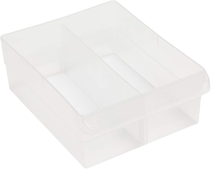 Akro-Mils 40717 Length Dividers for Plastic Storage Hardware and Craft Cabinet Large Drawers, (6-Pack), Clear