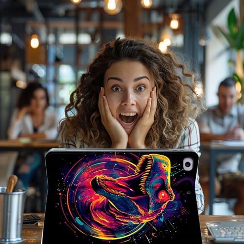 for Microsoft Surface Pro 11/10/9-13" 2024/2022 Tablet Case,Auto Wake/Sleep,Adjustable Stand Protective Cover - Dinosaur
