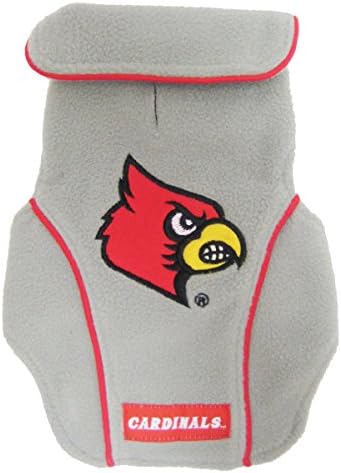 Pets First NCAA Louisville Cardinals Fleece Dog Vest with Embroidered Team Name & Logo, Size X-Small