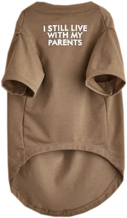 Cute Dog Clothes,Dog T Shirt for Girl/Boy Medium and Small Dogs,Puppy.Breathable Soft Pet Costume for Pet Dogs Cats,Pet Pullover Jumper,Cat Clothes (XXL-(19~23lb), Chest~21.5", Khaki)