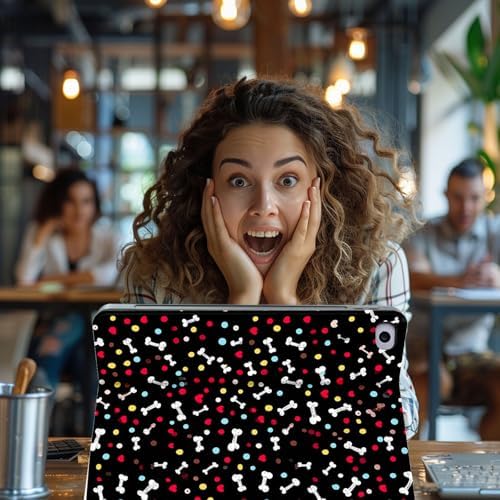for Microsoft Surface Pro 8-13" 2021 Tablet Case,Auto Wake/Sleep,Adjustable Stand Protective Cover - Cute Dog Bone Heart