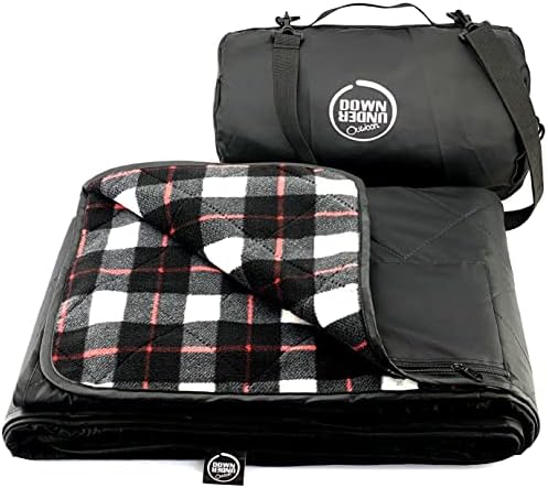 DOWN UNDER OUTDOORS Waterproof 350 GSM Fleece or Sherpa Stadium Blanket