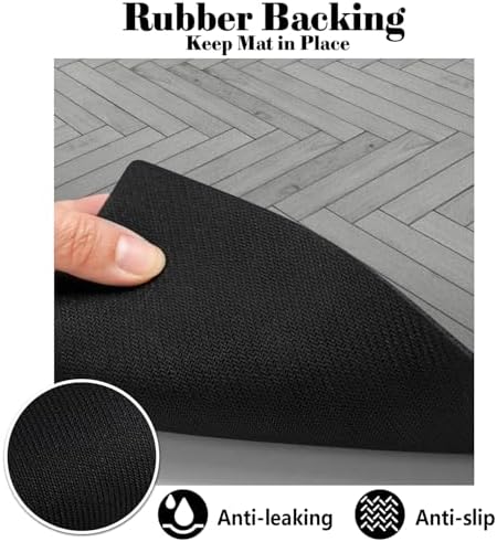 Dog Food Mats for Floors Absorbent, Pet Cat Food Mat - Quick Dry Dog Bowl Mats for Food and Water