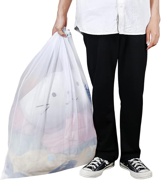 Tenn Well 2Pk 35x27" Large Mesh Laundry Bags Fine Net Washable for Blankets | Fine net washable bags for delicates, comforters, bedding, clothing, toys, pet items