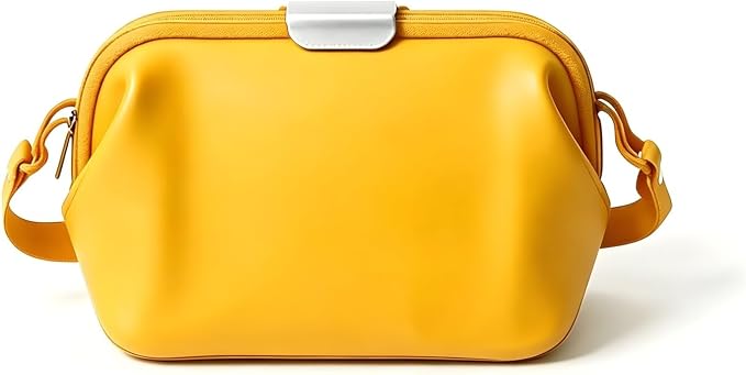Multi-Use Leakproof Silicone Bag, Waterproof Pouch for Swimsuits, Lunch, Home Caddy, BPA Free, Non-Toxic, Travel Essential(Yellow)
