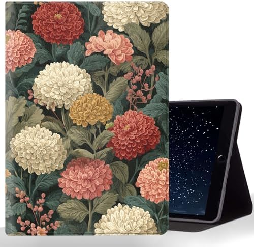 Tablet Case for iPad 10.2 Inch (9th/8th/7th Gen),Shockproof Protective Cover with Stand,Auto Wake/Sleep,Auto Wake/Sleep,Vintage Floral