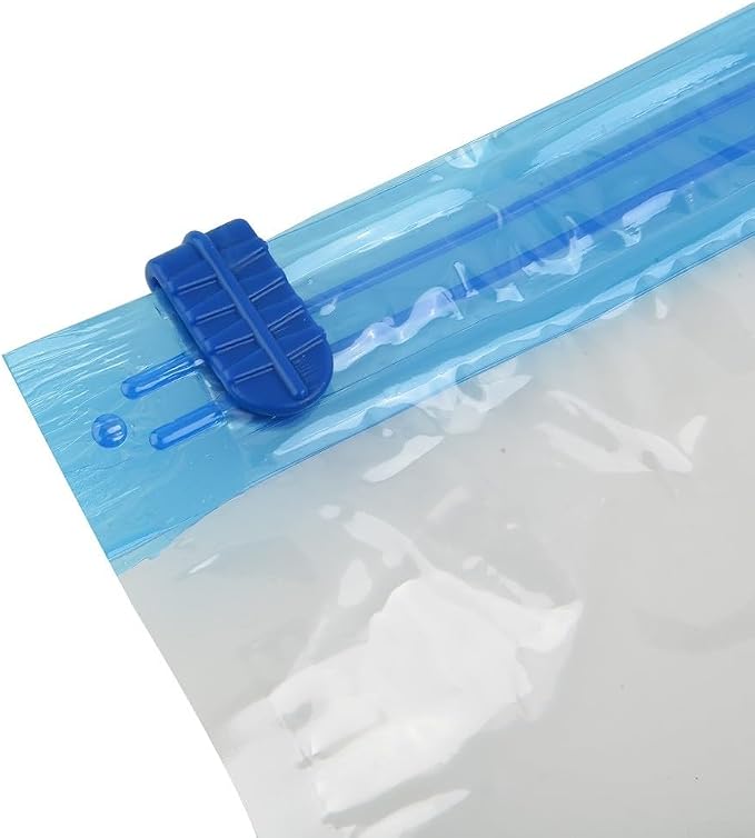 Transparent Vacuum Storage Bags for Clothes, Folding Compressed Space Saving Organizers, Large Size for Comforters, Blankets, Pillows, Seasonal Clothing, 7 Wire Thickness(90x100cm)