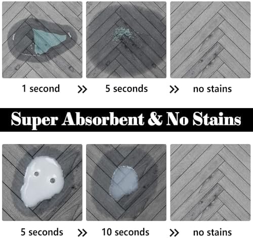Dog Food Mats for Floors Absorbent, Pet Cat Food Mat - Quick Dry Dog Bowl Mats for Food and Water