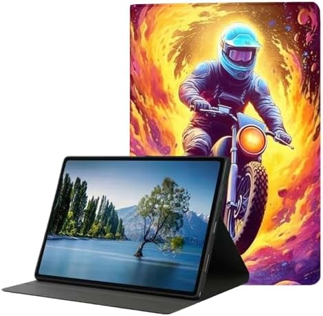 for Samsung Galaxy Tab S6 10.5" Tablet Case(Model SM-T860/T865/T867) 2019 Release,Premium Leather Folio Stand Auto Wake/Sleep,Multiple Viewing Stand,Motorcycle Dirt Bike