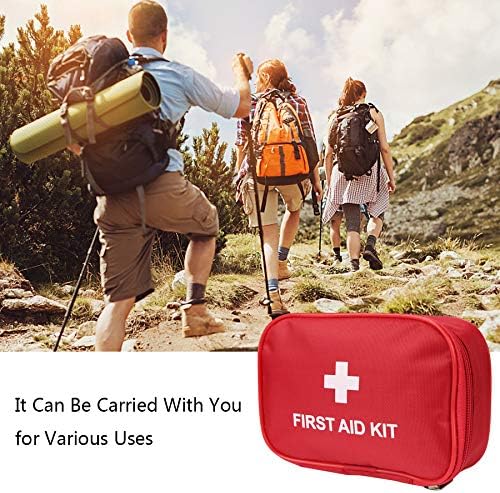 6 Pack Empty First Aid Kit Bag, Lightweight Empty First Aid Bag for Emergency at Home, Office, Car, Outdoors, Boat, Camping, Hiking(Bag Only)
