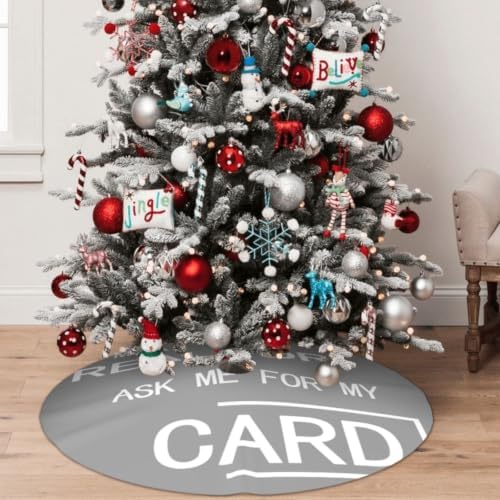 Christmas Tree Skirt, Soft Polyester Xmas Tree Skirts with Ribbon Ties, Rustic Farmhouse Holiday Party Decorations I'm A Realtor Ask Me Beach Pajama Shorts 30"