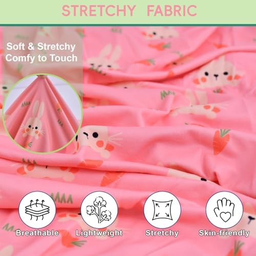 2-Pack Easter Dog Shirt Puppy Shirts with Bunny Egg Carrot Patterns Dog Rabbit Clothes Outfit Cotume Easter Pet Sleeveless T-Shirt Tank Tops Vest for Small Medium Large Dogs M
