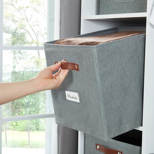 DECOMOMO Storage Bins, Storage Baskets for Shelves