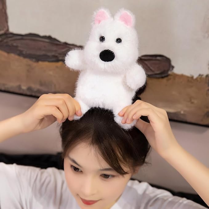 Cute Decoration Cell Phone Holder Stand for Desk, iPhone Mount for Accessories Gifts,Cool Desktop Decor Gadgets to Support Your Cellphone for Men Women Boys Girls to Carry On (west highland dog)