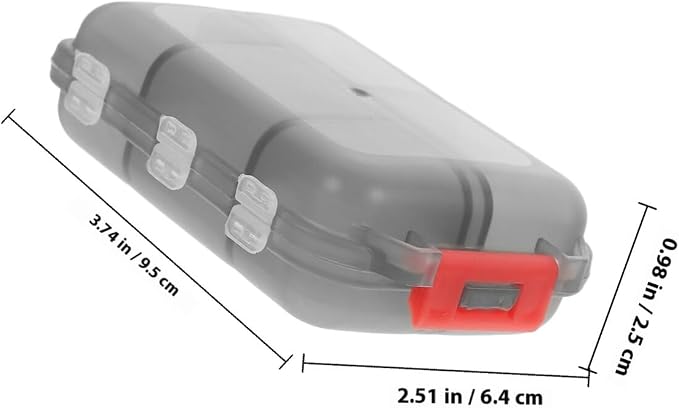 10-Compartment Portable Pill Organizer with 30 Sticker Labels, Small Travel Pill Case and Medication Storage, Compact Pocket Container for Purse Use