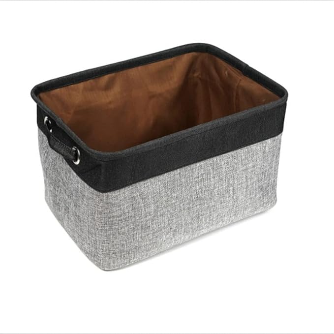 Storage Basket Foldable Linen Bag Portable Organizer Pet Daily Necessities Storage Box Clothes (Color : A,) (C One Size)