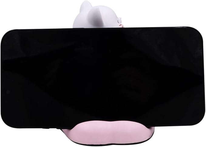 Cute Cat Phone Holder Desk Ornament Kawaii Phone Stand Universal Desk Phone Stand for All Mobile Smartphones Tablets