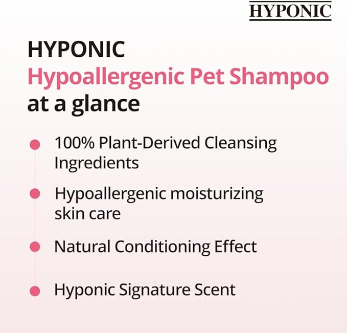 HYPONIC Hypoallergenic Premium Dog Shampoo (Volumizing, 10.1 oz) - Professional Dog Grooming Shampoo, Poodles, Bichons and/Dogs requiring Volume