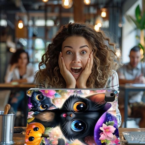 for Samsung Galaxy Tab A 8.0 2017 Model T380/T385 Tablet Case,Auto Wake/Sleep,Adjustable Stand Protective Cover - Corgi Floral