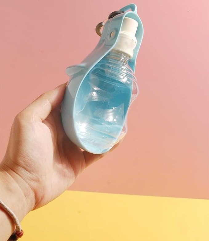 Foldable Pet Water Bottle for Travel, 2 in 1 Portable Dog Water Bottle, Travel Dog Bowls with Food Container, Leak-Proof & Compact Dog Travel, Foldable Pet Water Bottle (Green)