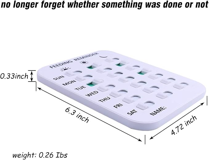 Pet Feeding Reminder for Dogs Cats - Magnetic Sticker 3 Times A Day Indication Chart Feed Your Pets, Magnets and Double Sided Tape, Did You Feed Your Dog Cat Fish Kid?