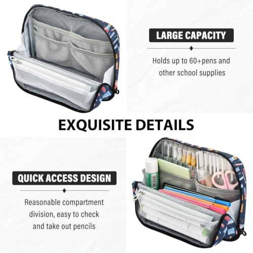 Laboratory Pencil Case for Kids Girls Boys | Large Pencil Pouch Pen Bag Holder with Big Capacity