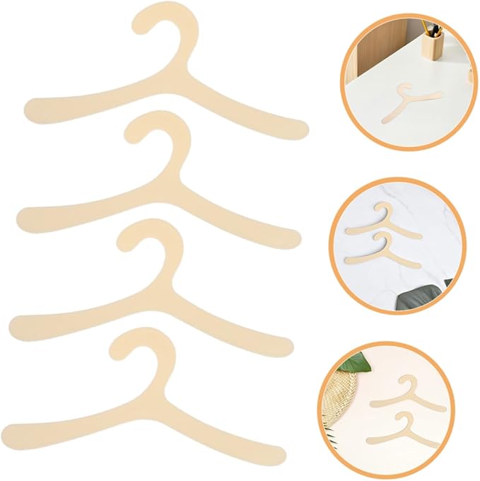 Abaodam 20pcs Dog Clothes Organizer Hanger Rack Multi-Functional Pet Garment Hangers for Small Dogs and Cats Compact and Easy to Clean Storage for Pet Apparel
