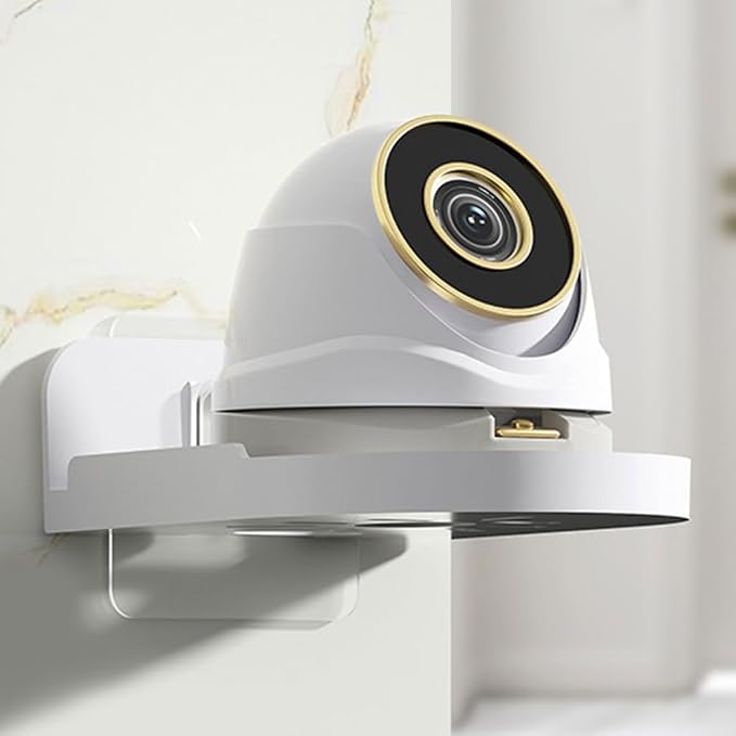 Adhesive Wall Mounted Security Camera Bracket None Drilling Surveillances Camera Holder Shelf for Baby Monitors,Speakers