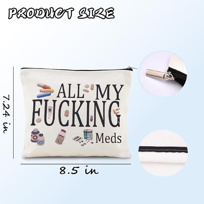 Sisadodo Charging Cable Organizer Travel Bag Toiletry Makeup Cosmetic Bags Medicine Med Toiletry Bag Pouch Diabetic Gifts Bags