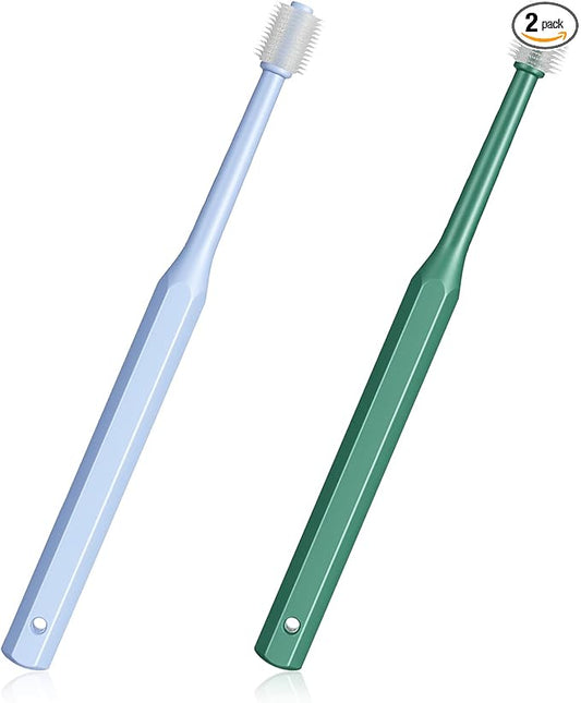 2 PCS Small Dog Toothbrush 360 Degree Cat Tooth Brush Soft Puppy Toothbrush for Cats Dogs Kitten Puppy Pets Teeth Cleaning Dental Care