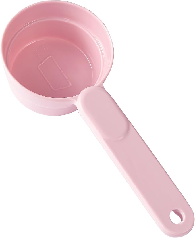 Joyinjojo Dog Food Scoop 1 Cup 1/2 Cup - Melamine Dog Food Measuring Cup, Pet Food Scoop for Dog Cat...Comfortable Long Handle for Easy to Scoop Food