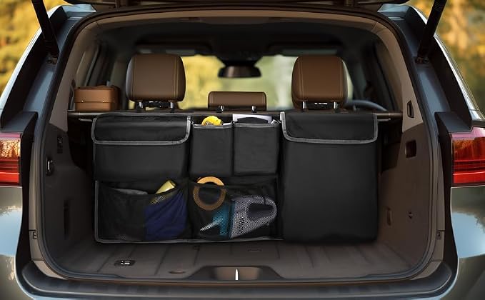 Car Trunk Organizer for Subaru Crosstrek Forester Outback Accessories 2026 | for Ascent Premium Sport Limited Base Touring XT 2000-2025 2026 2027 SUV Backseat Hanging Storage Bag