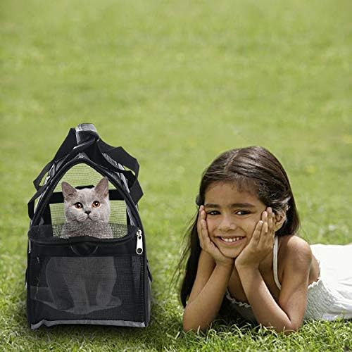 MuchL Pet Carrier Soft-Sided Carriers for Cat Carriers Dog Carrier for Small Medium Cats Dogs Puppies Pet Carrier Airline Approved Cat Dog Pet Travel Carrier (Medium,Black)