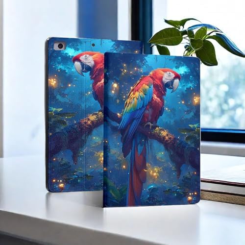 for Microsoft Surface Pro 8-13" 2021 Tablet Case,Auto Wake/Sleep,Adjustable Stand Protective Cover - Cute Parrot