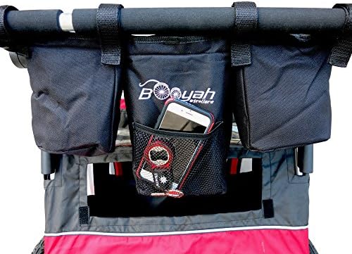 Booyah Double Stroller Organizer - Fits Clevr, Aosom & Best Choice Double Baby & Pet Strollers