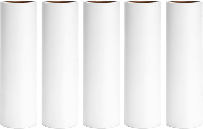 6.3 inch Large Lint Roller Refills Compatible with PetLovers BomDa YabeePet Fedicelly Large Lint Rollers for Pet Hair Extra Sticky 60 Sheets per Refill Pack of 5 Rolls 300 Sheets Total