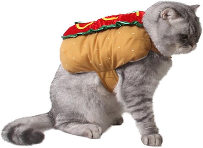 Warm Pet Clothes for Dogs and Cats, Lightweight Polyester Halloween Costume with Easy to Wear Design, Creative Orange Outfit for Holiday Parties