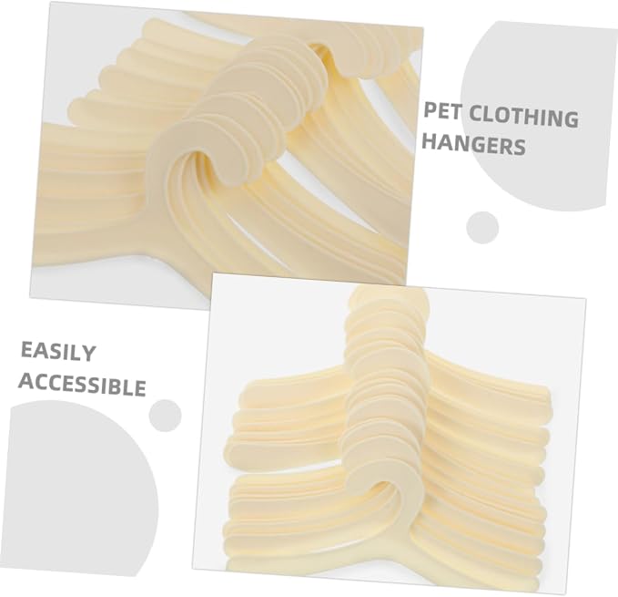 12pcs Pet Clothes Drying Rack Hangers for Small Dogs Cats Dog Apparel Organizer Skid-Resistant