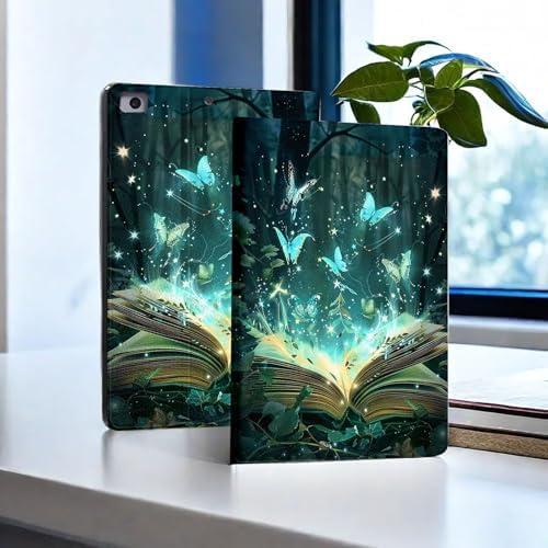 for Microsoft Surface Pro 8-13" 2021 Tablet Case,Auto Wake/Sleep,Adjustable Stand Protective Cover - Forest Butterfly