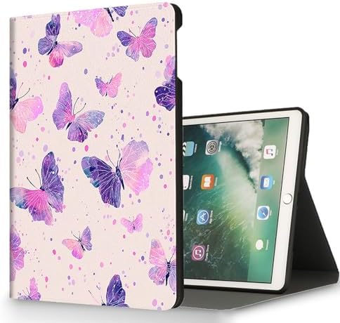 for Microsoft Surface Go 4/3/2/1-10.5" 2021 Tablet Case,Auto Wake/Sleep,Adjustable Stand Protective Cover - Watercolor Butterfly
