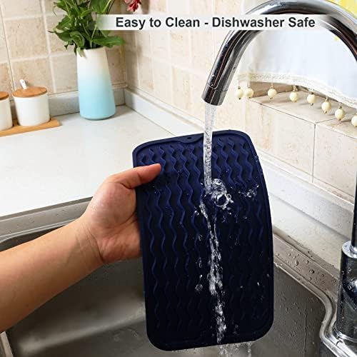 ZLR Silicone Sink Caddy & Sponge Holder, 6"x12", Midnight Blue