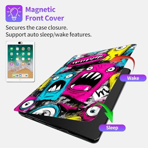 for Samsung Galaxy Tab A11 / Tab A9 8.7 Inch 2025/2023 Case, 360 Degree Rotating Adjustable Stand Smart Leather Tablet Cover for Women Men, Artistic Pets