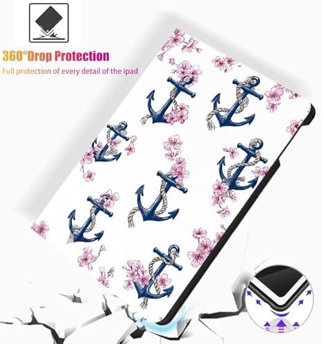 for Microsoft Surface Pro 8-13" 2021 Tablet Case,Auto Wake/Sleep,Adjustable Stand Protective Cover - Anchor Floral