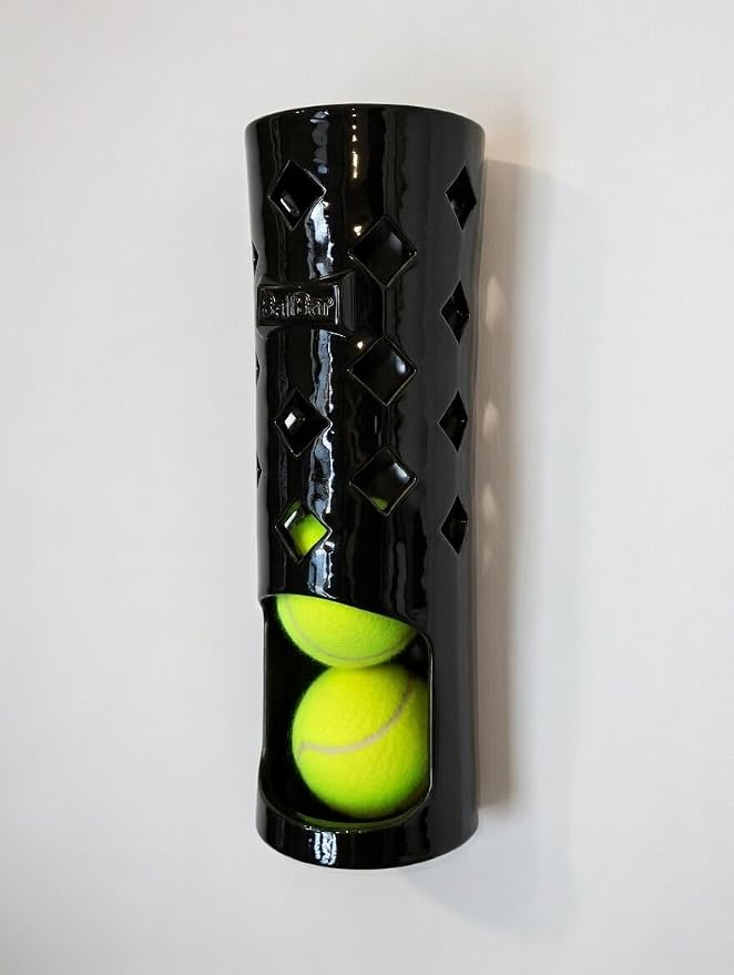 Wall Mounted Tennis Ball Holder for Dogs | Weatherproof ASA Dog Ball Storage for Garage, Patio, Mudroom or Porch - Fits Ball Launchers & Chuckers - Made in USA
