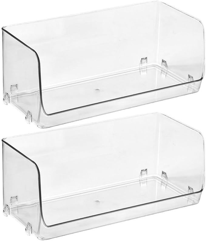 2pcs Stackable Sundries Storage Holders with Wear and Break Resistance Pet Material, Decorative Makeup Organizers for Tabletop Use, Simple Style Practical Figurine Holders